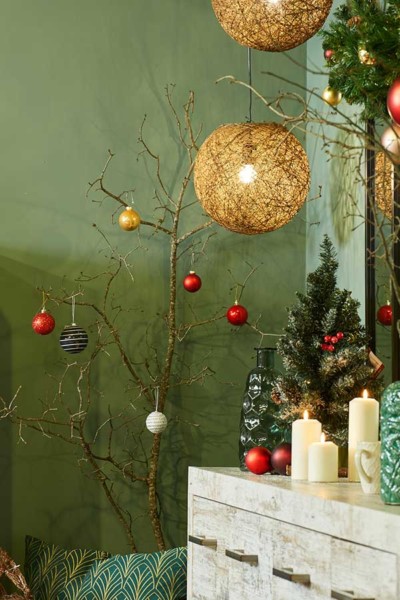 Recursos naturales en la decoración de Navidad Conforama