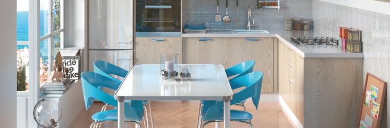 Cocinas celestes: 8 ideas para decorar en azul y otros colores